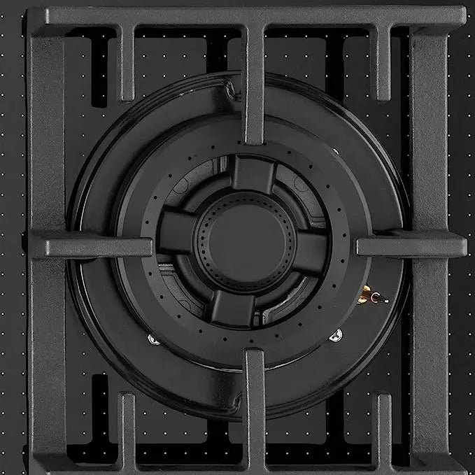 KAFF NVH 783 Built-in Hob, Series Milano, high-Efficiency hob with Full Brass Burners, Auto Electric Ignition, Designer metal knobs, Heavy duty Cast iron pan support, Black Tempered Glass