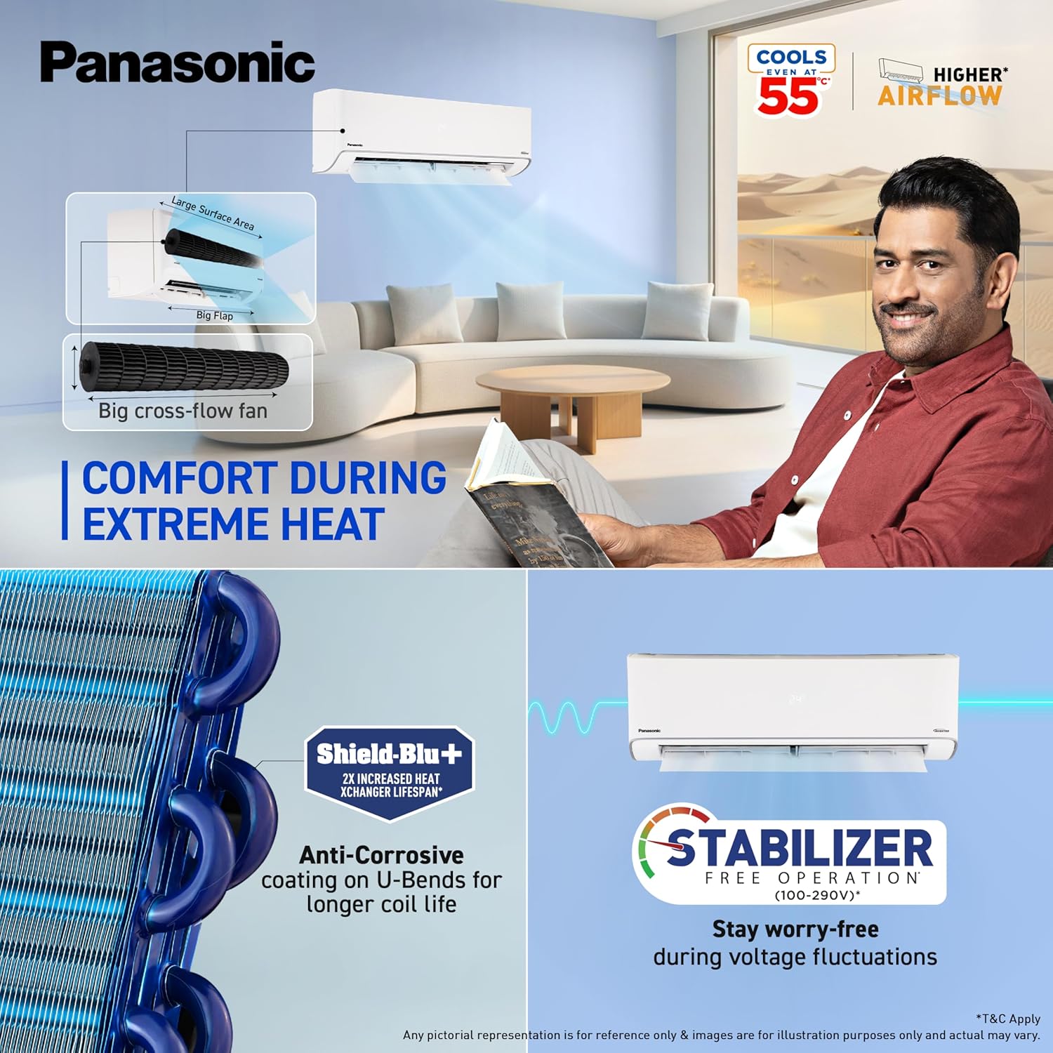 Panasonic 1.5T Split AC CS/CU-EZ18CKYF: Efficient Cooling for Any Room