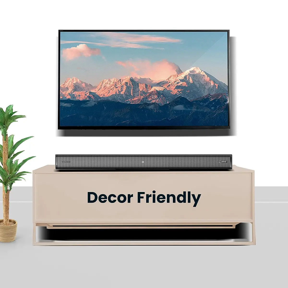 ZEBRONICS ZEB-JUKE BAR 3800 PRO DOLBY Wireless Bluetooth Single Soundbar With Supporting Wall Mount, USB, AUX, Optical IN, HDMI ARC & Remote Control. (60 Watt, 2.0 Channel)