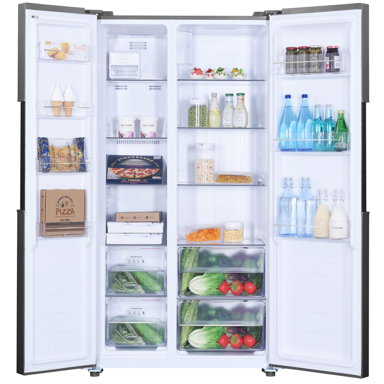 Whirlpool 537 L Inverter Frost-Free Side-by-Side Refrigerator (WS SBS 537, Steel)