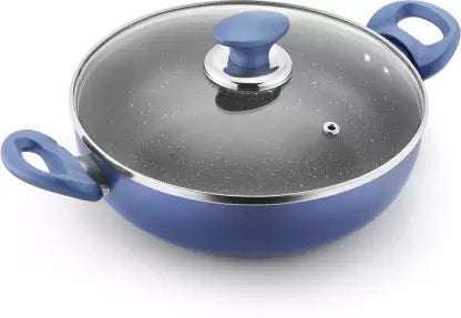 Kutchina Endura Kadhai 24 cm Kadhai diameter 1 L capacity  Stainless Steel, Non-stick Induction Bottom