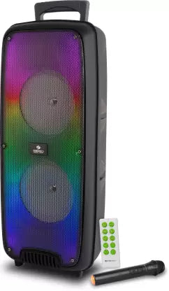 ZEBRONICS ZEB-BUDDY 600 Wireless MIC ,TWS mode and Wireless BT, USB, mSD card,& AUX 40 W Bluetooth Party Speaker  (Black, 2.0 Channel)