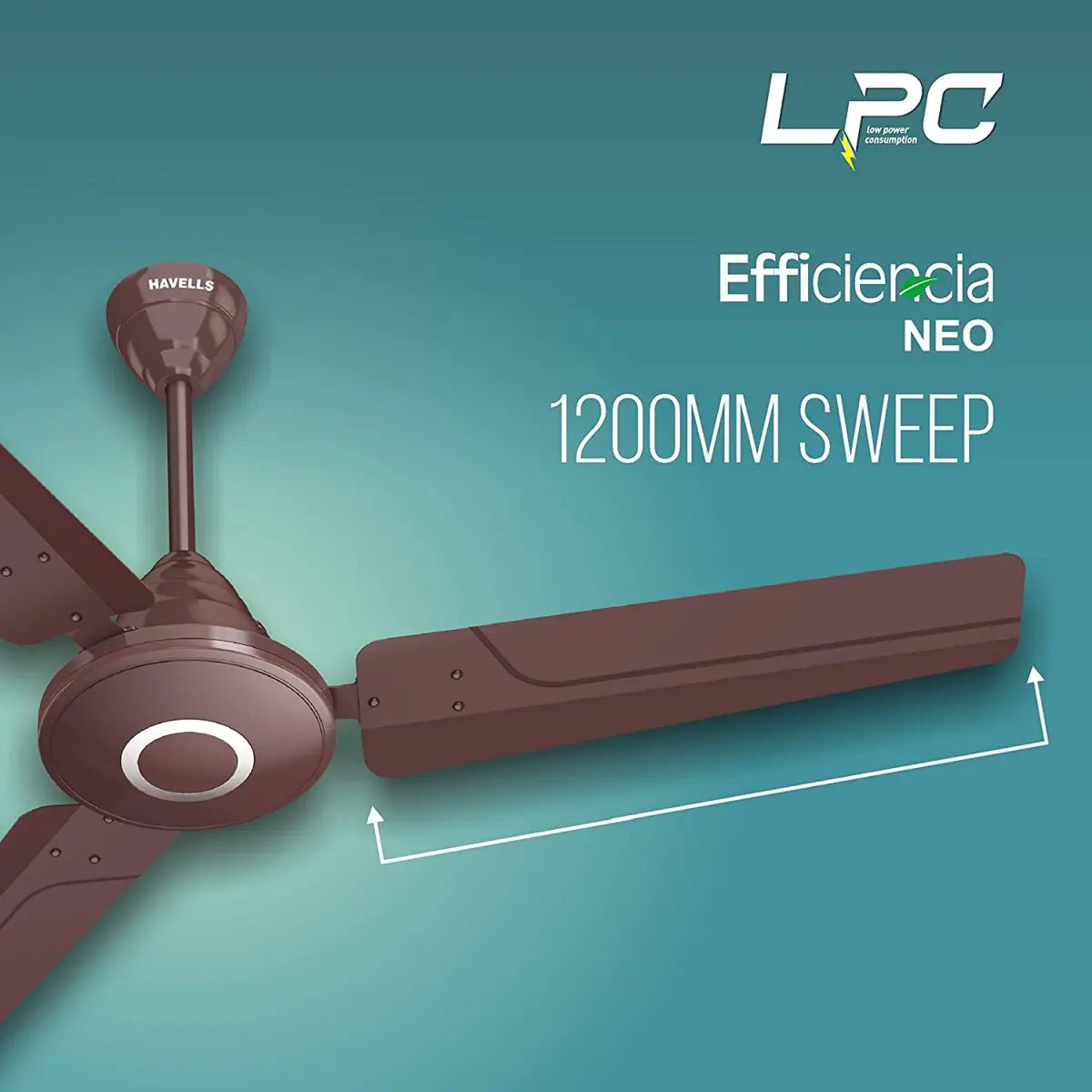 Havells Fan Efficiencia Neo 1200mm Brown