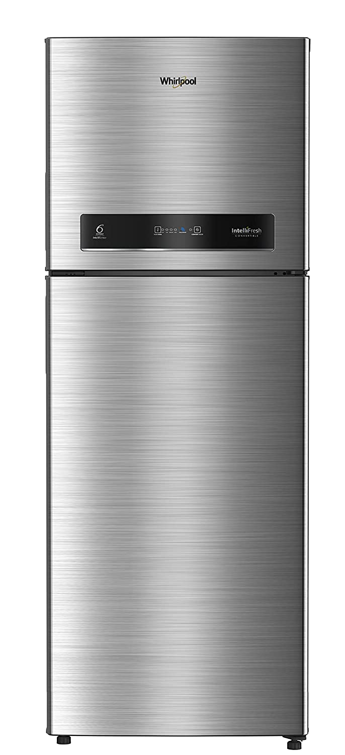 Whirlpool 340 L 3 Star with Inverter Double Door Refrigerator with Adaptive intelligence technology (IF INV CNV 355 COOL ILLUSIA 3S, Cool Illusia Steel, Convertible, 2022 Model)