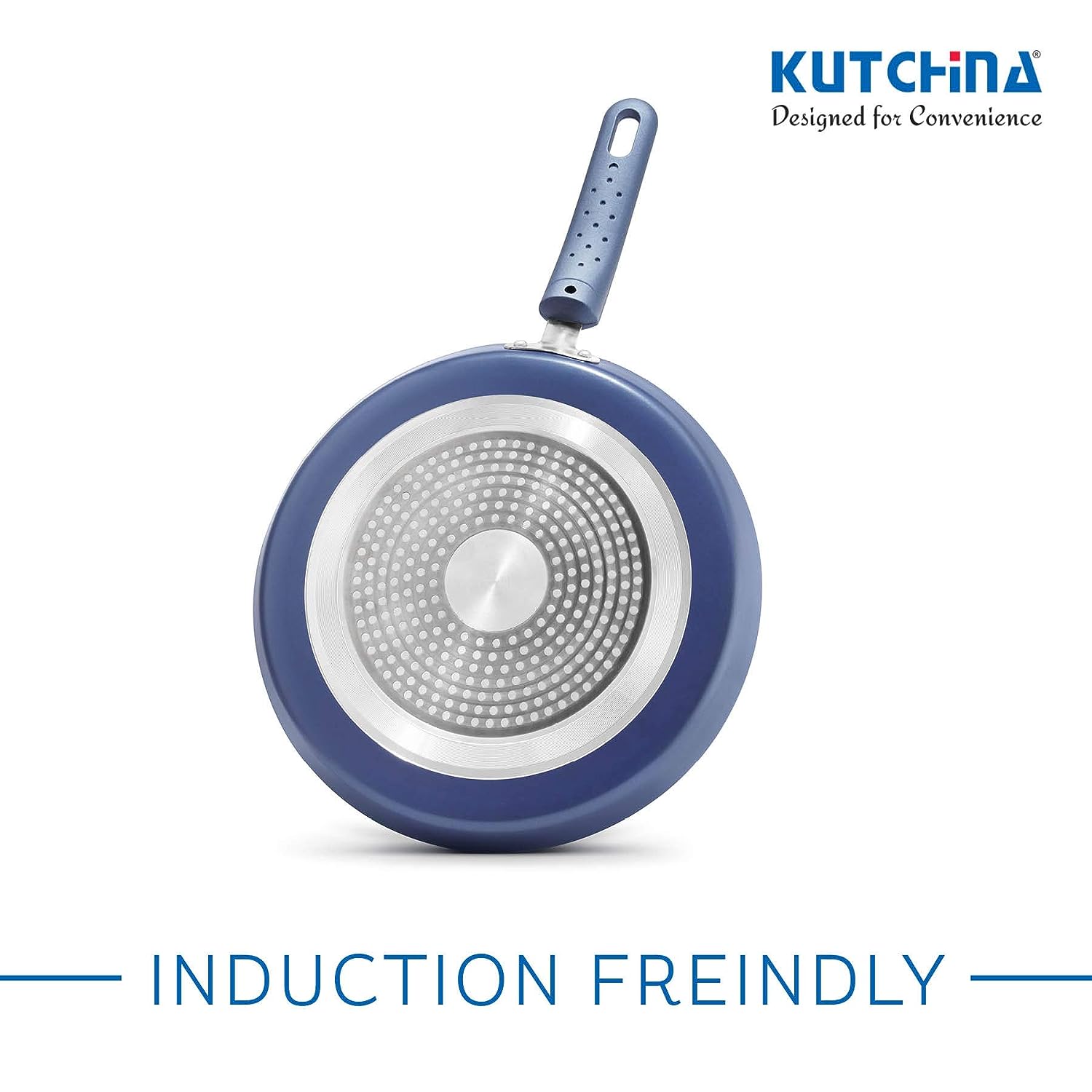 KUTCHINA Endura Omni 28 cm Tawa 4 Layer Non-Stick Cookware Coating with Marble Finish, PFOA Free & Metal Spoon Friendly