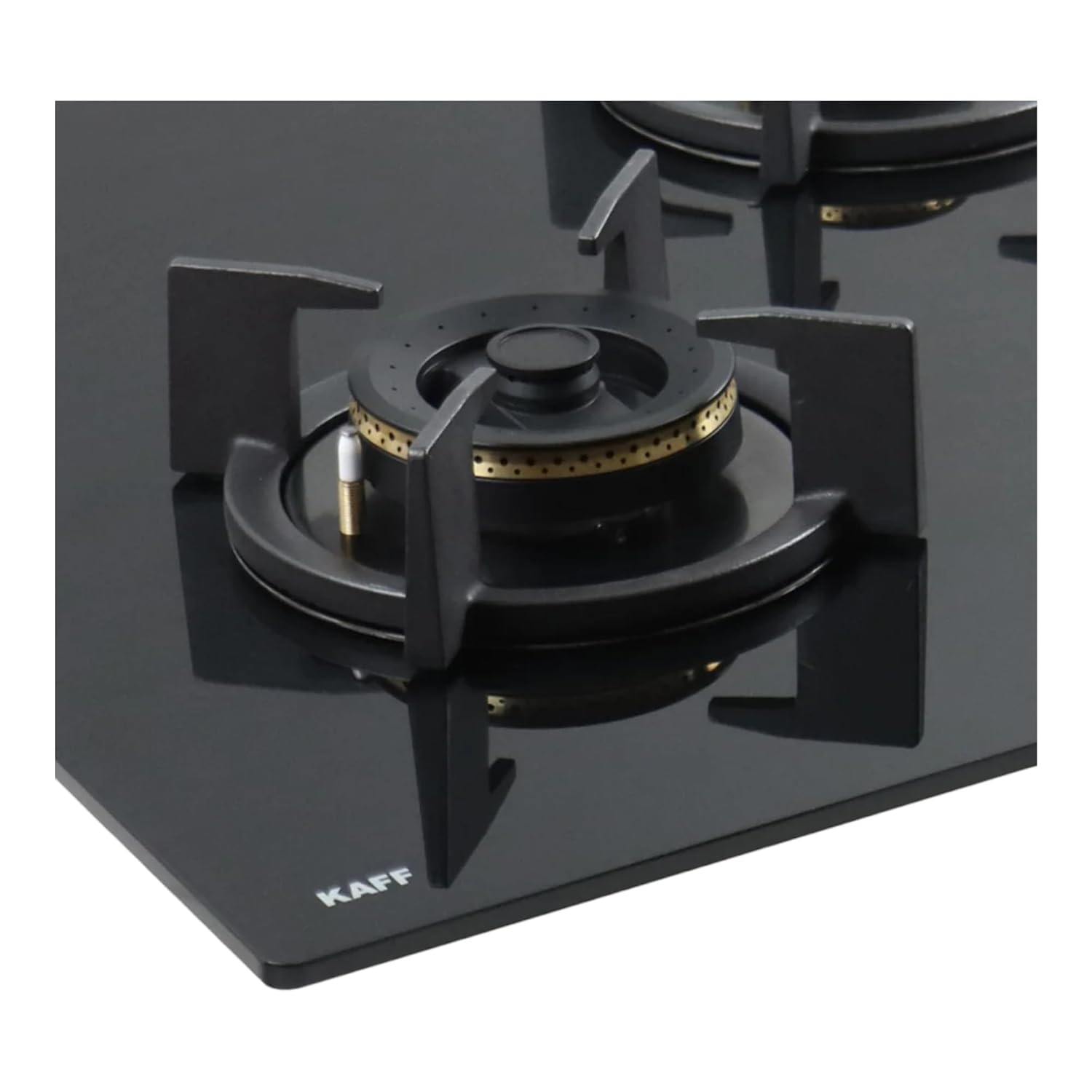 KAFF BZ 783 Built-in Hob | Auto Ignition | 3 Burners | High Efficiency Forged Brass | Black Coating