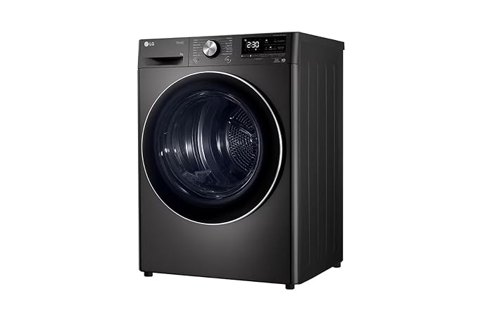 LG 9Kg Dryer DHV09SAB, Dual Inverter Heat Pump, Black Steel