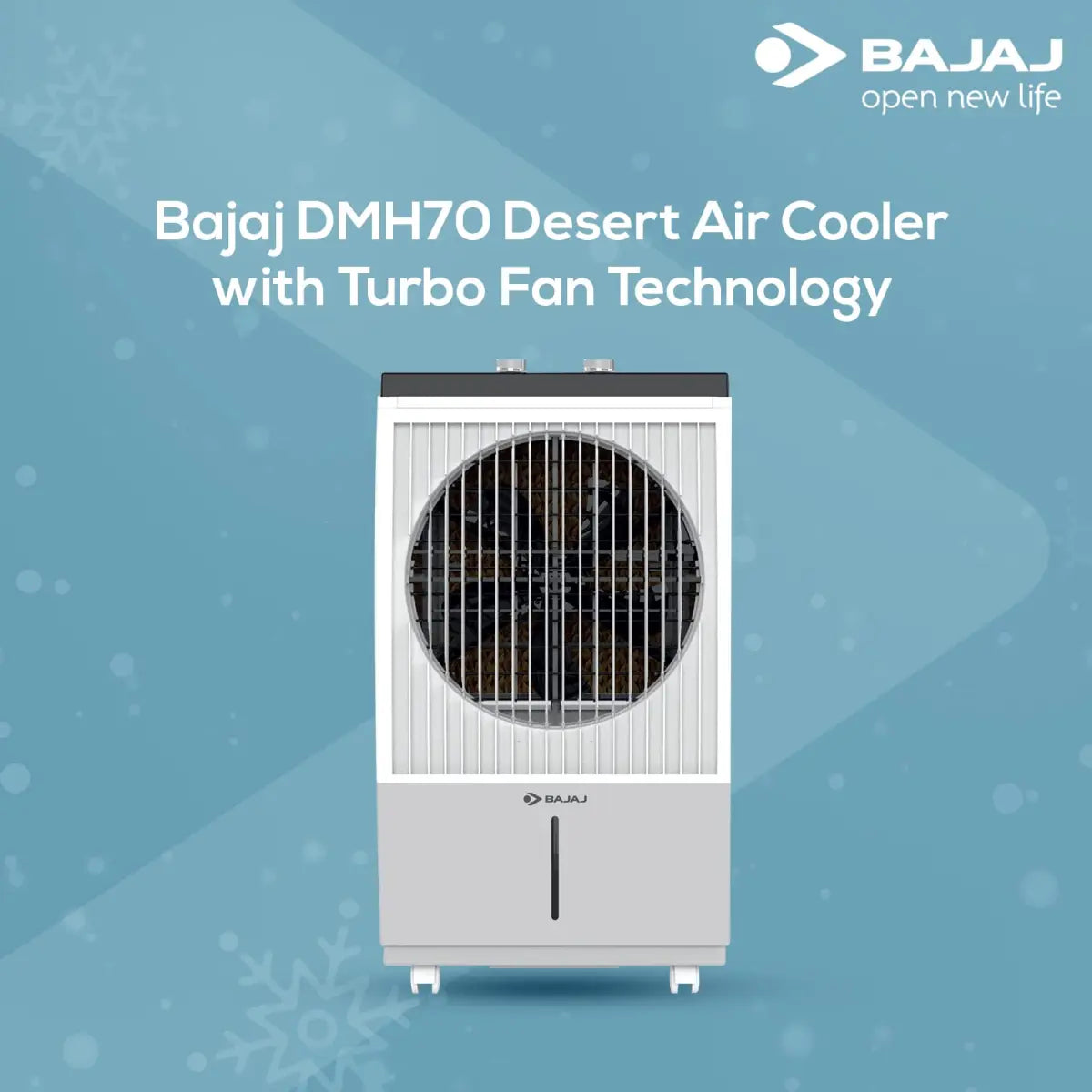 Bajaj DMH70 DESSERT AIR COOLER,70L, WITH TURBO FAN TECHNOLOGY White