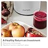 Hurom H400 Easy Clean Slow Juicer, Matte Black | Hands-Free | Whole Produce Hopper | Quiet Motor | BPA-Free | Healthy Living