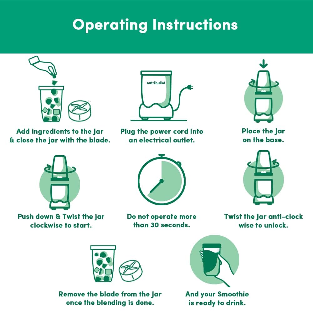 Nutribullet PRO 900W Black, 12-Pc Set: Mixer/Grinder/Smoothie Maker - The Original Nutribullet