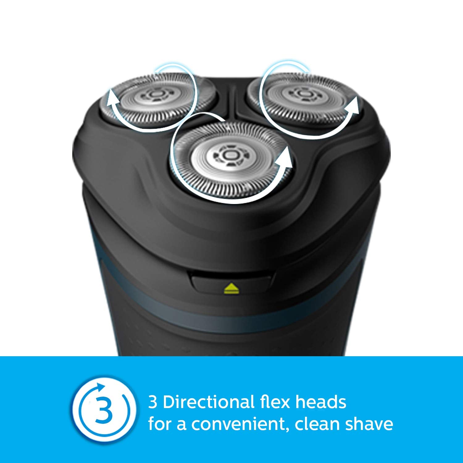 Philips S1121/45 Cordless Electric Shaver, 3D Pivot & Flex Heads, 27 Comfort Cut Blades, Up to 40 Min of Shaving