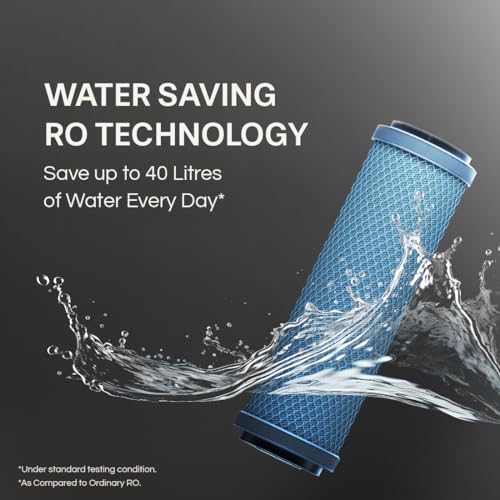 Aquaguard Slim Glass 9-Stage RO+UV Water Purifier | Toughened Glass Exterior (1st time ever) | Input & Output TDS Indicator | Slimmest RO Purifier | Active Copper Tech | Suitable for all Wate