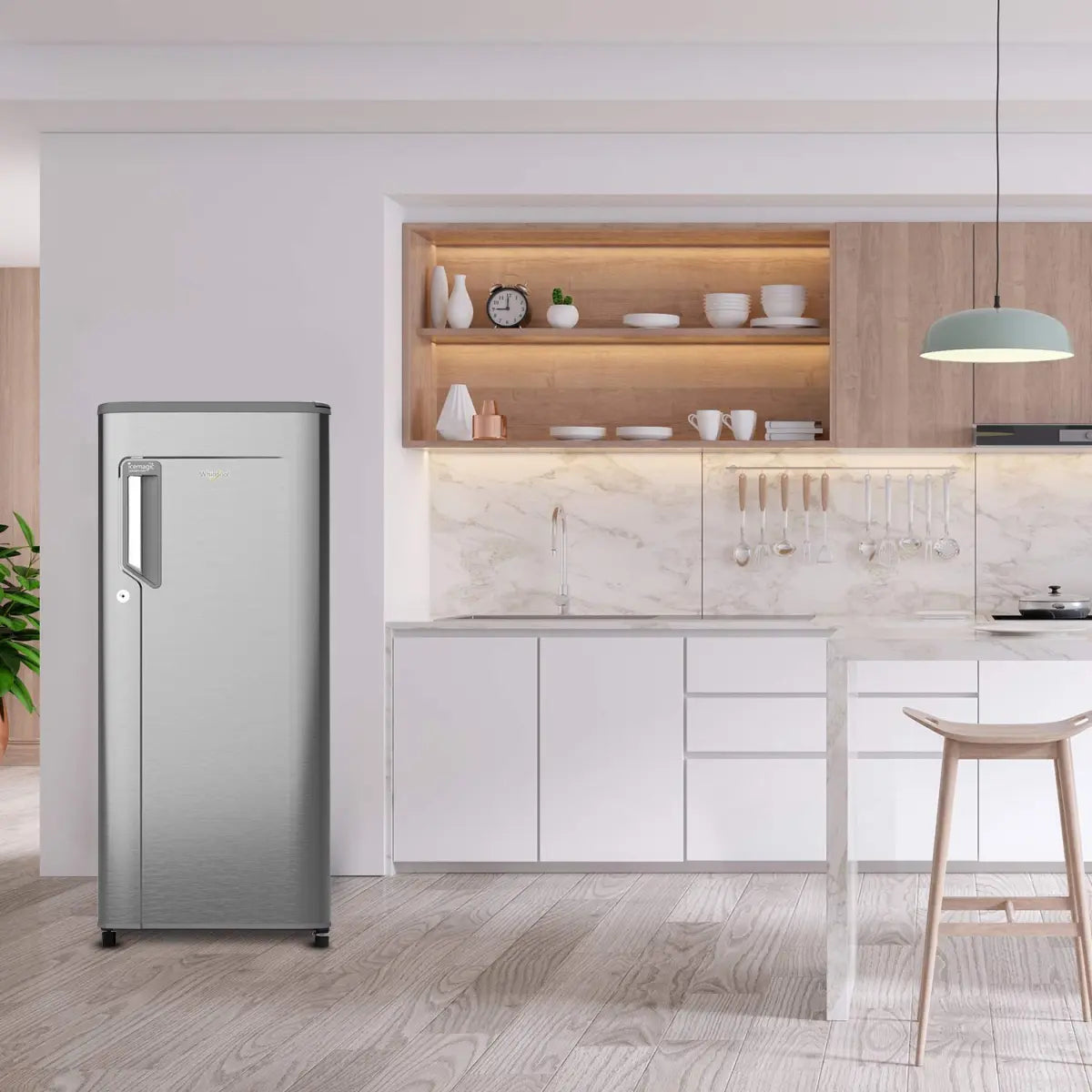 Whirlpool 190 L 3 Star Direct Cool Inverter Single Door Refrigerator (Magnum Steel)