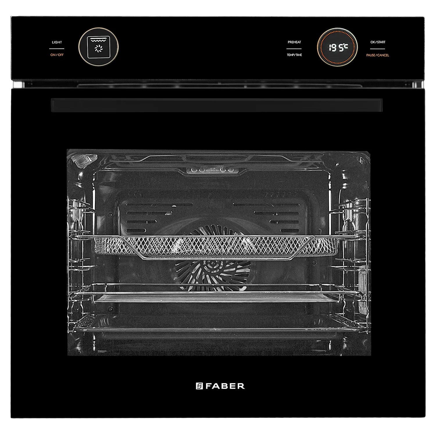 Faber FBIO 81L 10F DIGI BK Built-in Oven 81L: Sleek and Spacious