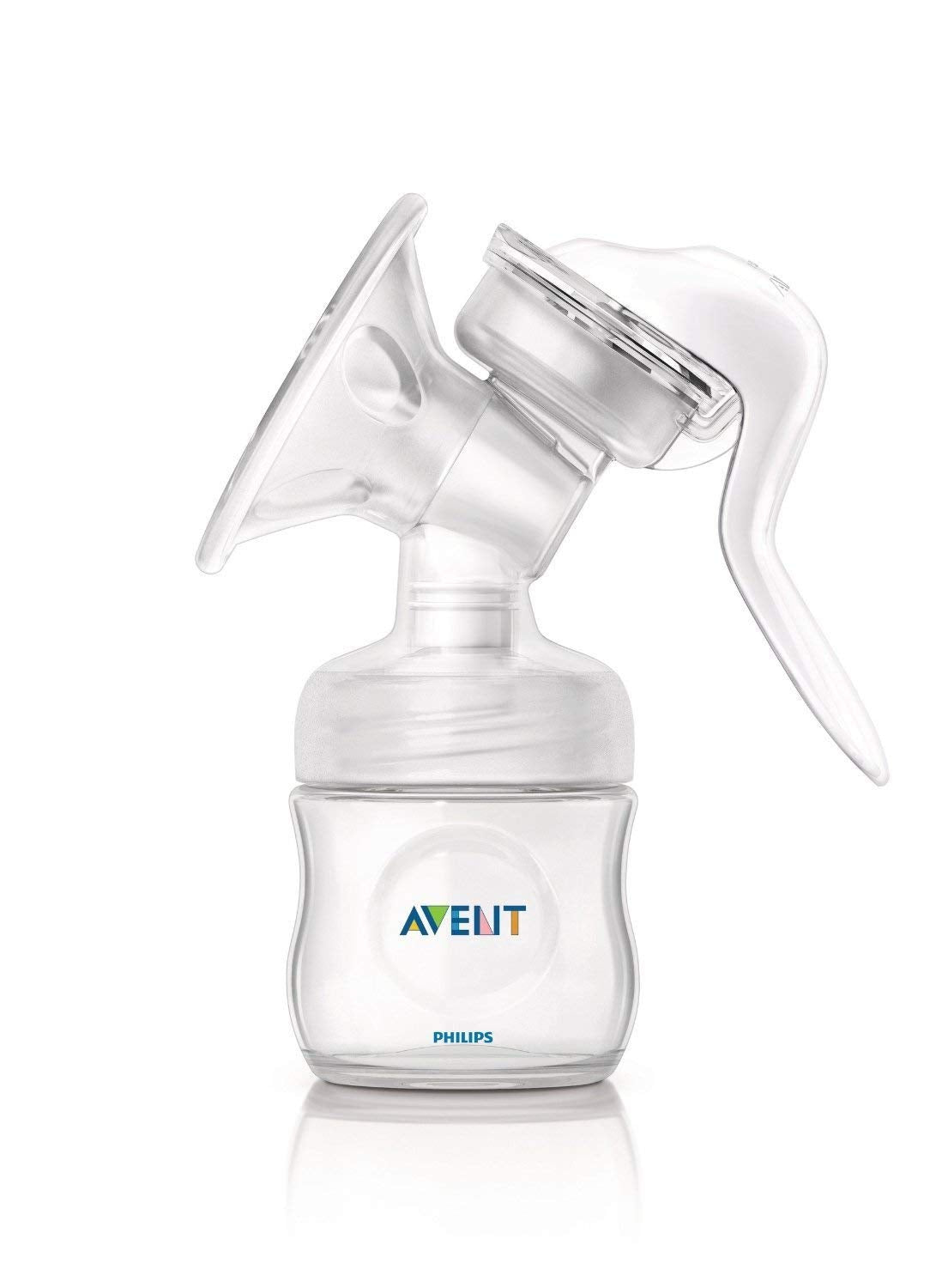 Philips Avent BPA Free Comfort Manual Breast Pump, soft petal shape massage cushions for easy expression Scf330/20