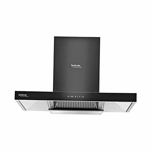 Hindware 75cm Auto Clean Chimney, Black