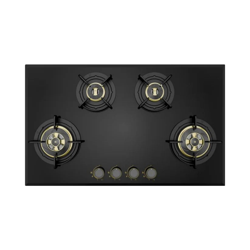 Hafele ALTIUS PLUS 490 4-Burner Full Brass Burners - High-Quality Cooking Performance Hob