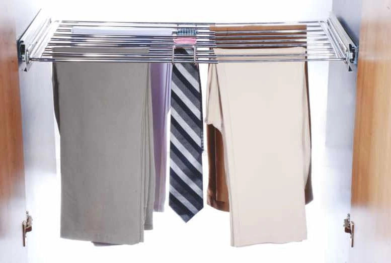 Inox Adj. Trouser & Tie Rack Pull Out