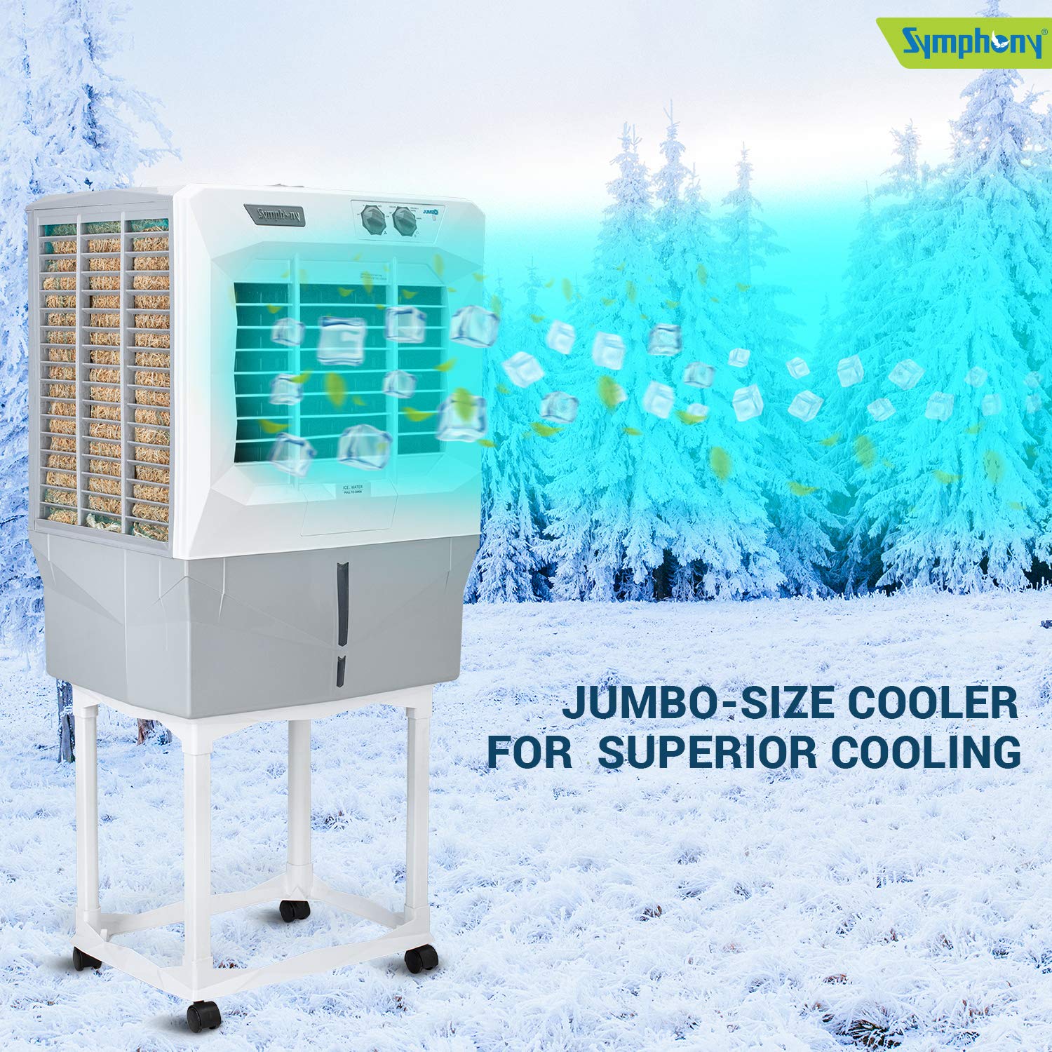 Symphony Desert Cooler JUMBO 45 DB 41L, White