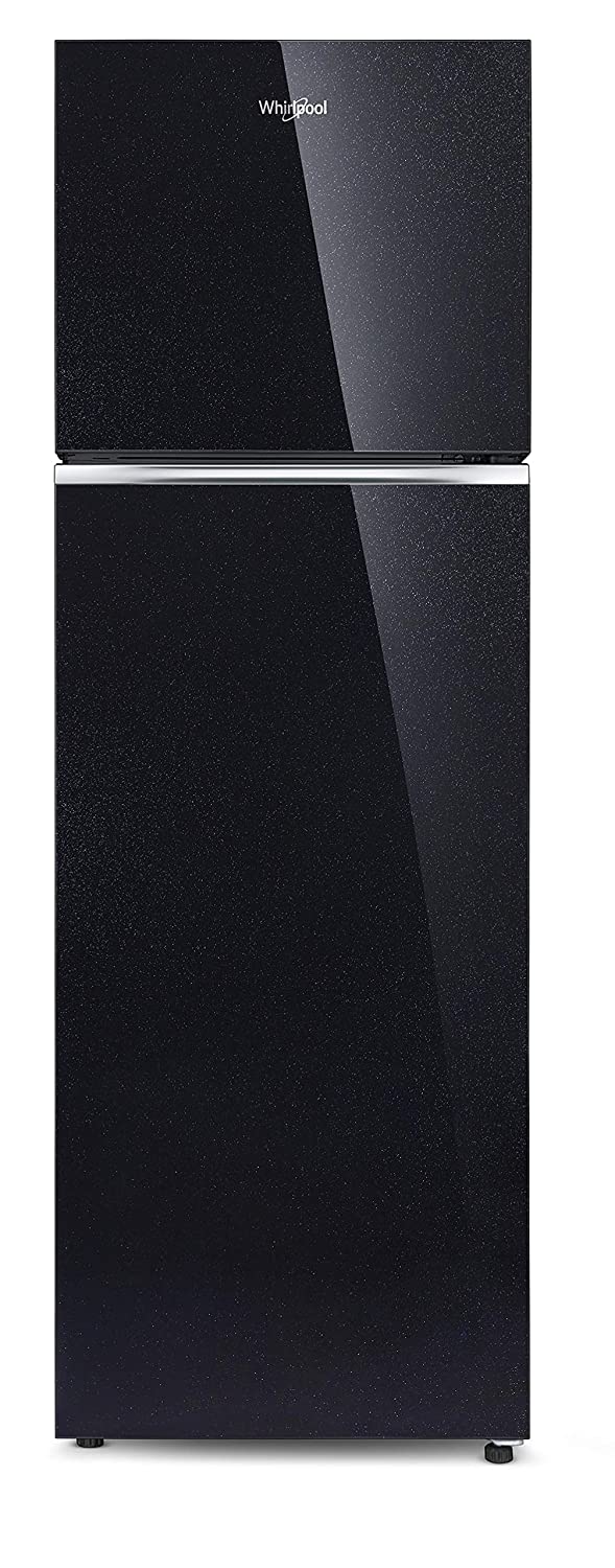Whirlpool 265 L 2 Star Frost-Free Double Door Refrigerator (NEOFRESH GD PRM 278 2S, Crystal Black, Glass Door, 2022 Model)