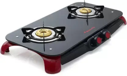 Butterfly Signature 2 Burner Glass, Aluminium Manual Gas Stove  (2 Burners)
