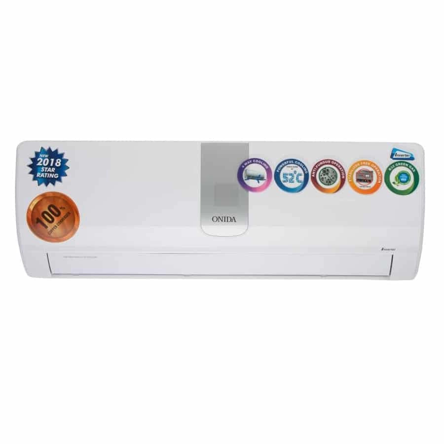 Onida 1 Ton 5 Star Inverter Split AC (Copper, IR125ONX, ONYX)