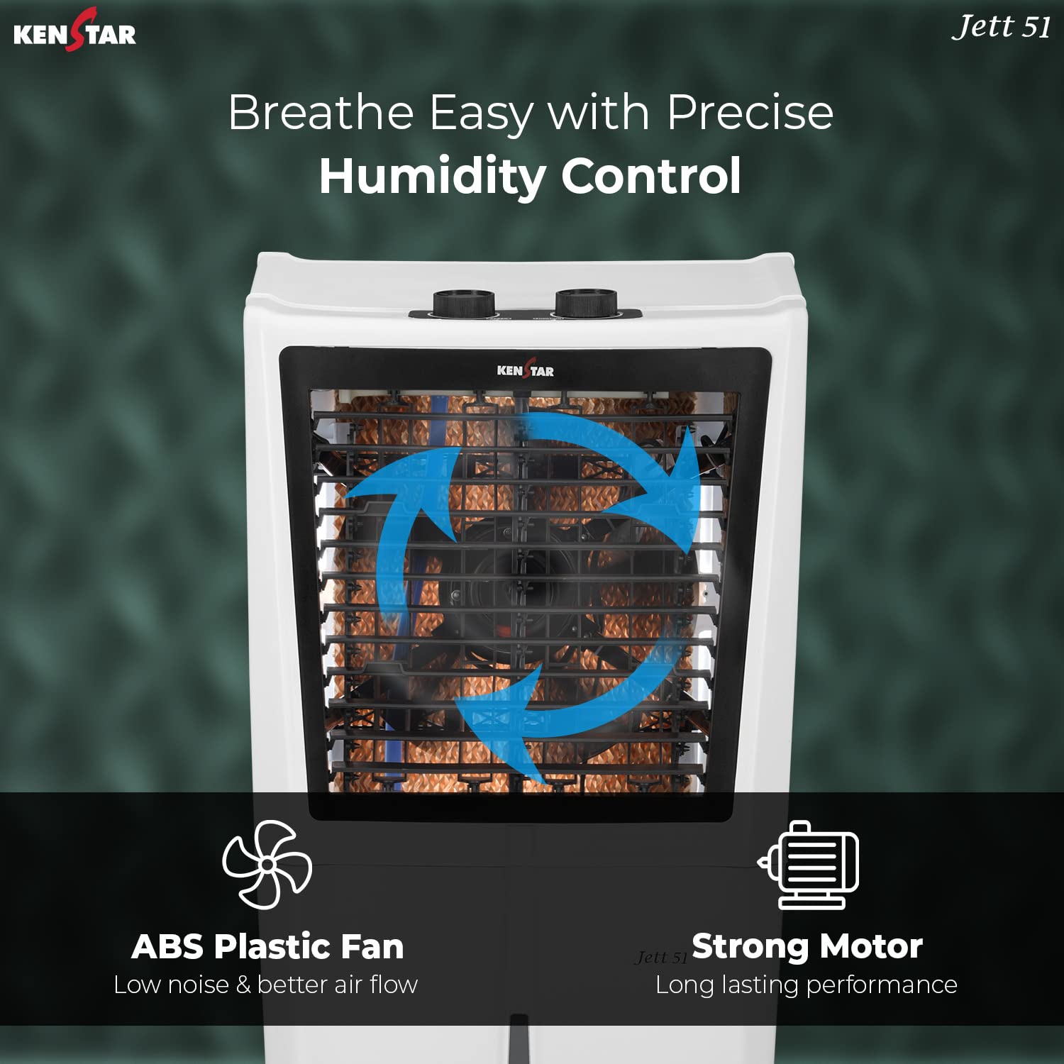 Kenstar JETT HC 51 Personal Desert Air Water Cooler (51L, 170 Watts)
