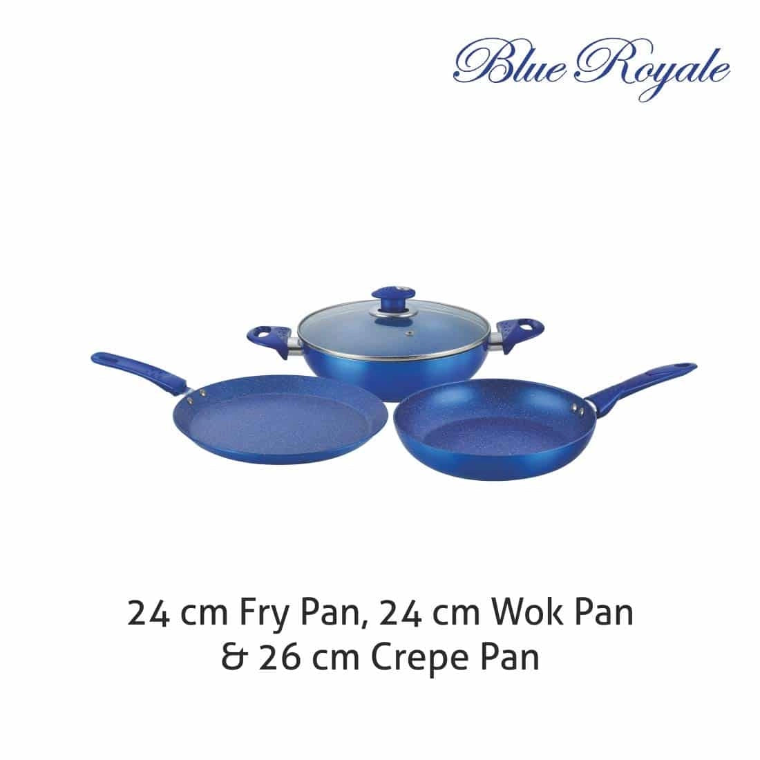 Alda Blue Royal Non Stick GIFT SETS 4pcs