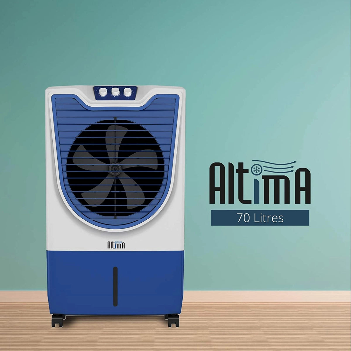 Havells Altima Desert Air Cooler 70 litres Smell Free Honecomb pads (Dark Teal)