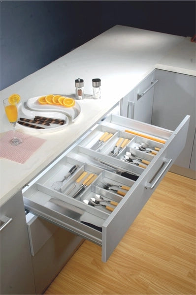 Inox Aluminim Cutlery Basket (Soft close)