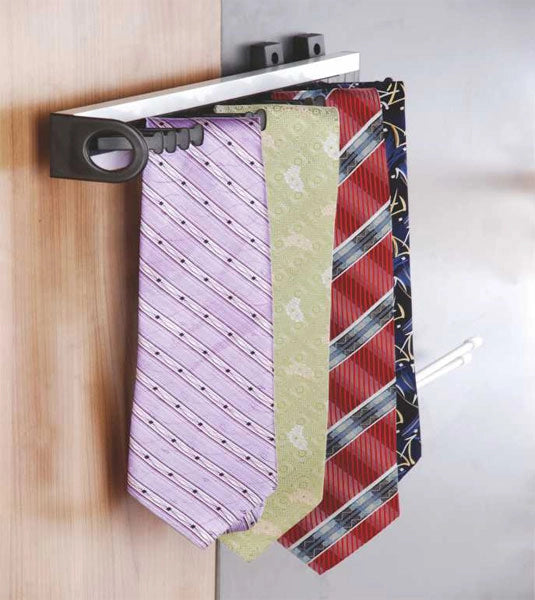 INOX Aluminium Pull Out Tie Rack