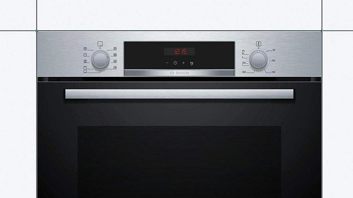 Bosch 71- Litre Built Digital Oven | 3D Hot AIr For Optimal Distribution Of Heat On Upto 2 Levels Simultaneously | Digital Display With Electronic Clock & Childproof Look