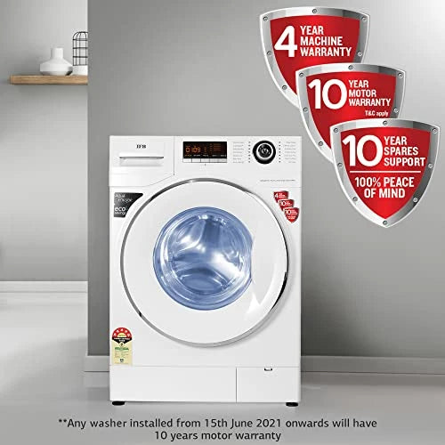 IFB 8 Kg 5 Star Front Load Washing Machine Aqua Energie (SENATOR PLUS VX, White, In-built Heater, 4 years Comprehensive Warranty)