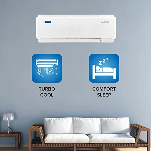 Blue Star 1 Ton 3 Star Inverter Split Ac (Copper, Convertible 4-In-1 Cooling Mode, Ia312Inu, White)