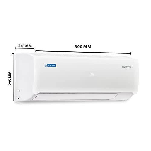 Blue Star 1 Ton 3 Star Inverter Split Ac (Copper, Convertible 4-In-1 Cooling Mode, Ia312Inu, White)