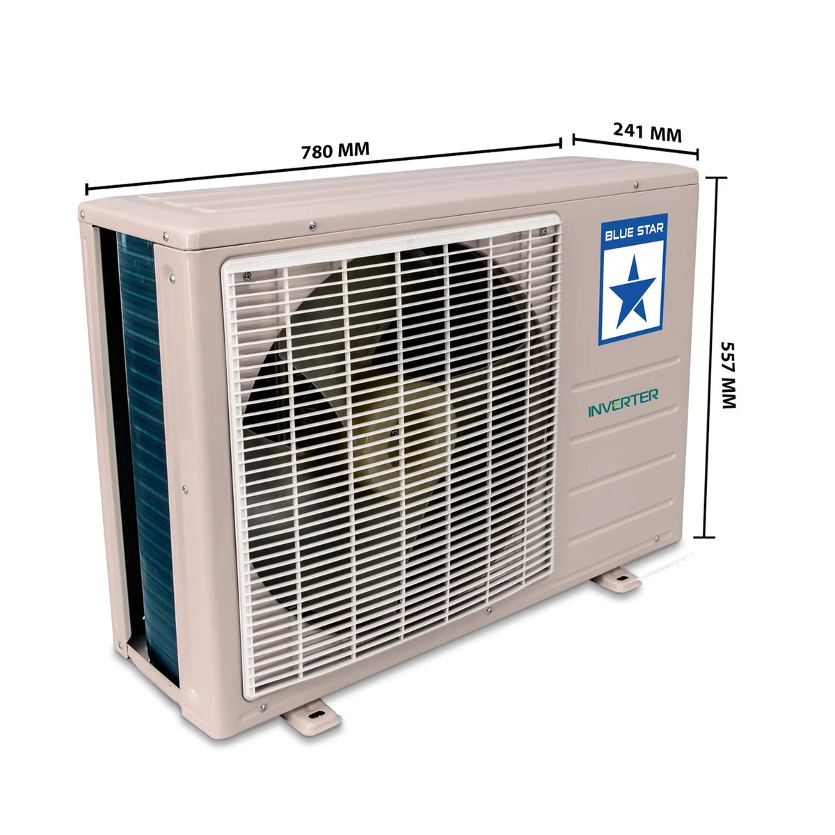 Blue Star 1 Ton 3 Star Inverter Split Ac (Copper, Convertible 4-In-1 Cooling Mode, Ia312Inu, White)