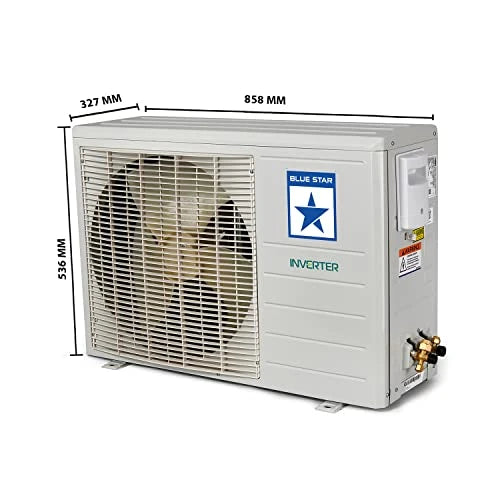 Blue Star 1.5 Ton 3 Star Inverter Wi-Fi Split AC (Copper, Convertible 4-in-1 Cooling Mode, IA318VNUS, White)