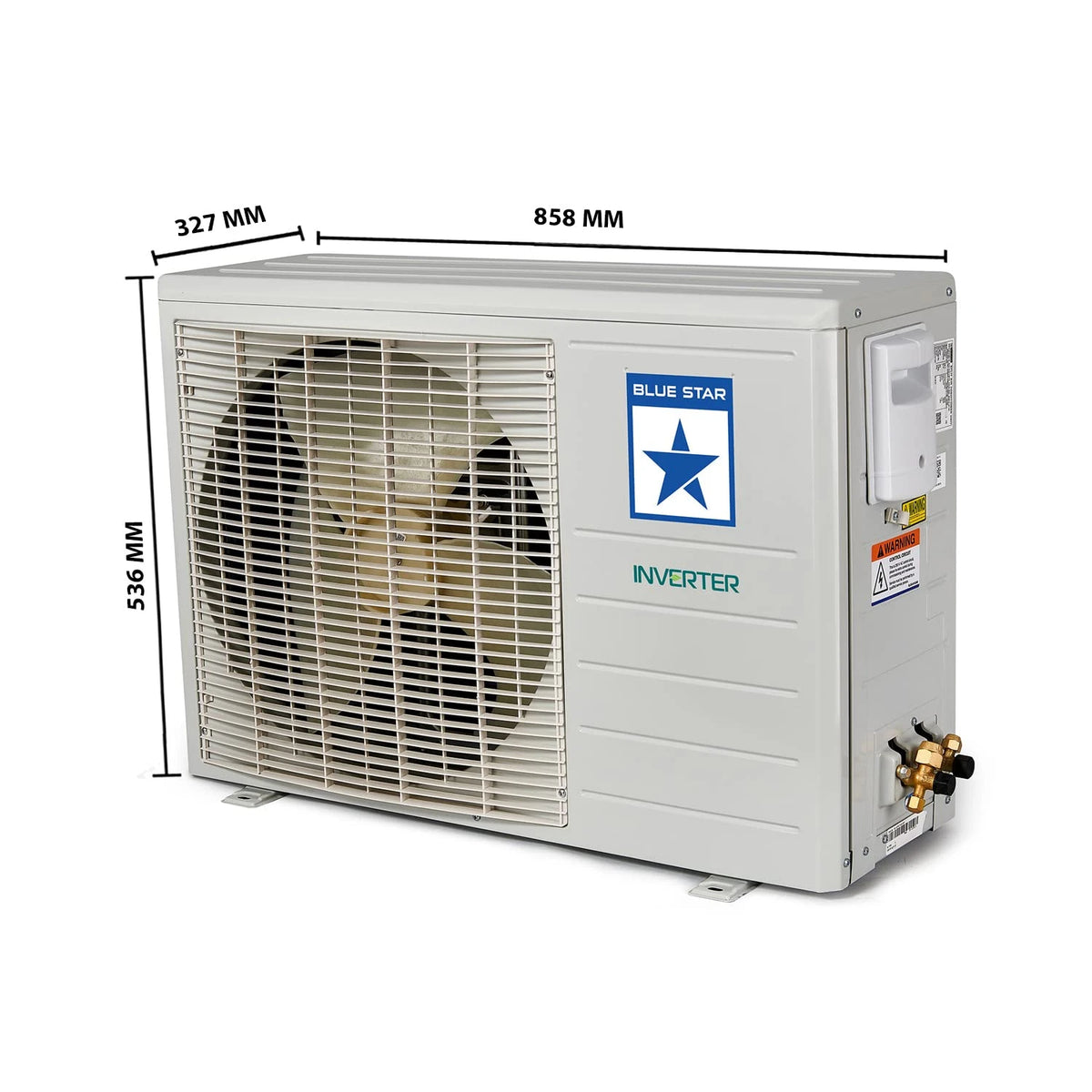Blue Star 1.5 Ton 3 Star Inverter Wi-Fi Split AC (Copper, Convertible 4-in-1 Cooling Mode, IA318VNUS, White)