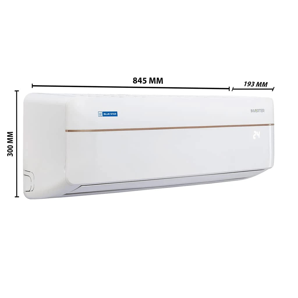 Blue Star 1.0 Ton 3 Star Split System Inv SAC (Copper, IA312VNU, 2022, Duo FInish (Matt-Gloss) White)