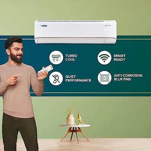 Blue Star 1.5 Ton 3 Star 5 in 1 Convertible Inverter Split AC (Copper, Multi Sensors, Stabalizer Free Operation, Self Diagnosis, IA318FNU, White)