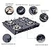 Glen 4 Burner Toughened Glass Top LPG Gas Stove | Black | Manual Ignition | ISI Certified | Stainless Steel Drip Trays | 360 Revolving Inlet Nozzle | 2 Year Warranty | 1041GTBBBL