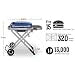 Weber Traveler Portable Gas Grill – Blue Edition | Compact Foldable Outdoor BBQ with Large Cooking Surface, One-Hand Setup, Travel-Ready Design, Ideal for Camping, Tailgating, and Road Trips