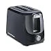 Morphy Richards AT 200 black 2-slice pop-up toaster, front three-quarter view, small thumbnail