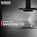 Hindware Smart Appliances | Mariana 90 cm Chimney | 1180 CMH | Thermal Auto Clean | Fillterless | Touch Control, Motion Sensor | 5 Yrs Warranty on Motor & 2 Yrs on Product | Wall Mounted (Black)