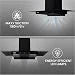 Hindware Smart Appliances | Mariana 90 cm Chimney | 1180 CMH | Thermal Auto Clean | Fillterless | Touch Control, Motion Sensor | 5 Yrs Warranty on Motor & 2 Yrs on Product | Wall Mounted (Black)