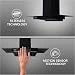 Hindware Smart Appliances | Mariana 90 cm Chimney | 1180 CMH | Thermal Auto Clean | Fillterless | Touch Control, Motion Sensor | 5 Yrs Warranty on Motor & 2 Yrs on Product | Wall Mounted (Black)