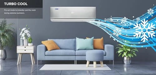 Blue Star 1 Ton 3 Star Split AC (2023 Model, Copper Condenser, Dust Filter, FB312DNU) Self Diagnosis, Auto Restart with Memory Function