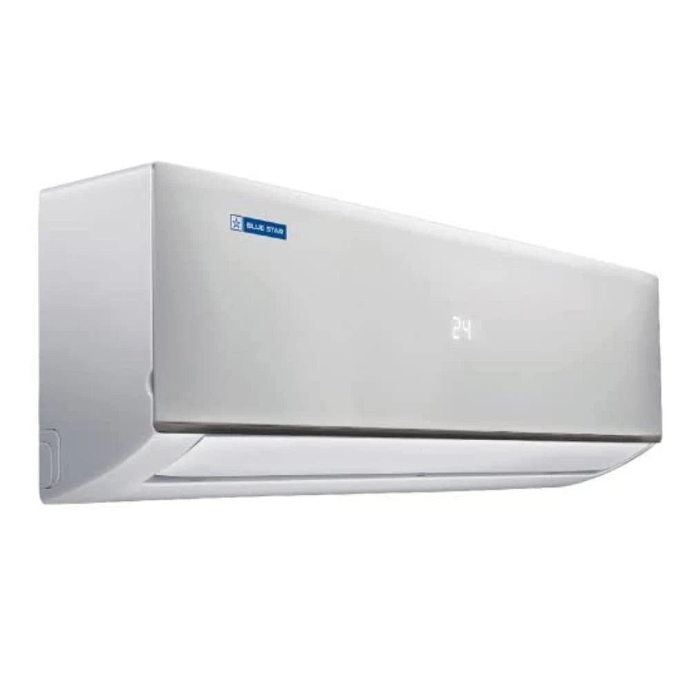 Blue Star 1.5 Ton 3 Star Split Air Conditioners With Turbo Mode, Sleep Mode, Dust Filter & Rotary Compressor (FA318DNU) White
