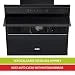 Glen Auto Clean Glass Filterless Chimney With Touch Controls With Motion Sensor, Wave And Start 1200 M3/H 60Cm, 1 Year On Product, 5 Year On Motor, Black (6073SXAC60)