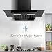 Glen Chimney Auto Clean Glass Filter less Kitchen Chimney With Motion Sensor, 1200 m3/h (CH6062SLBLAC90)